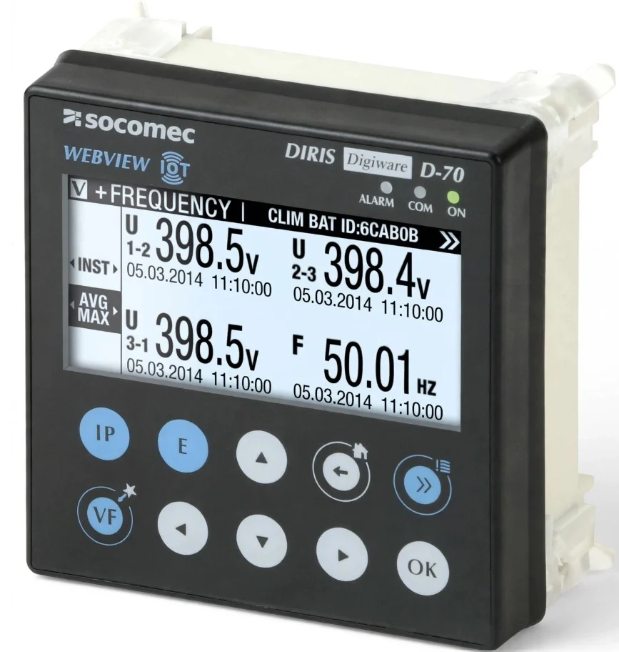 Medidor de energía Socomec DIRIS Digiware D-70